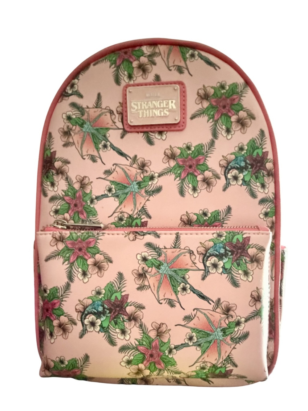 Loungefly Pink Floral Stranger Things Mini Backpack